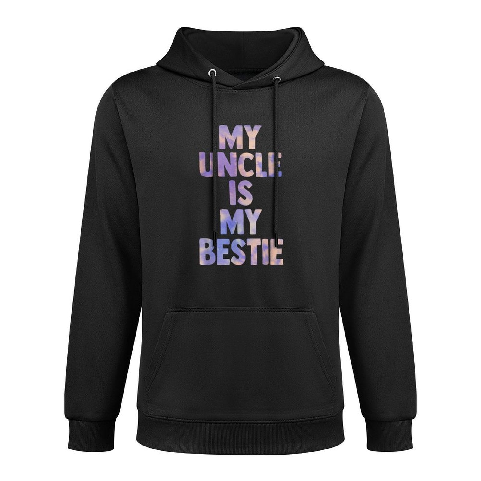 My Uncle Is My Bestie for Niece Nephew Matching Set Tie Dye Medium-Weight Fabric Hoodie