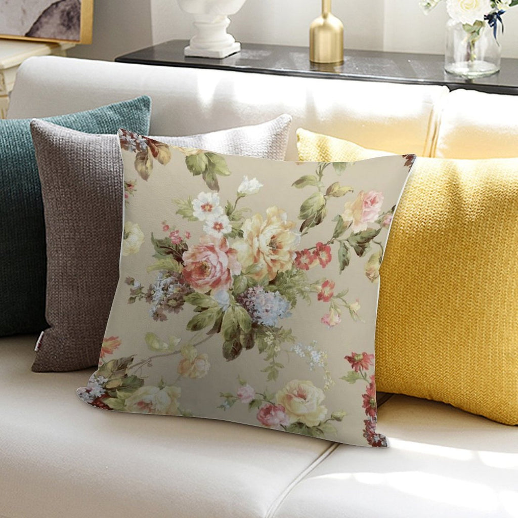 Vintage  Flower Modern Print Art Soft Durable Construction Throw Pillow
