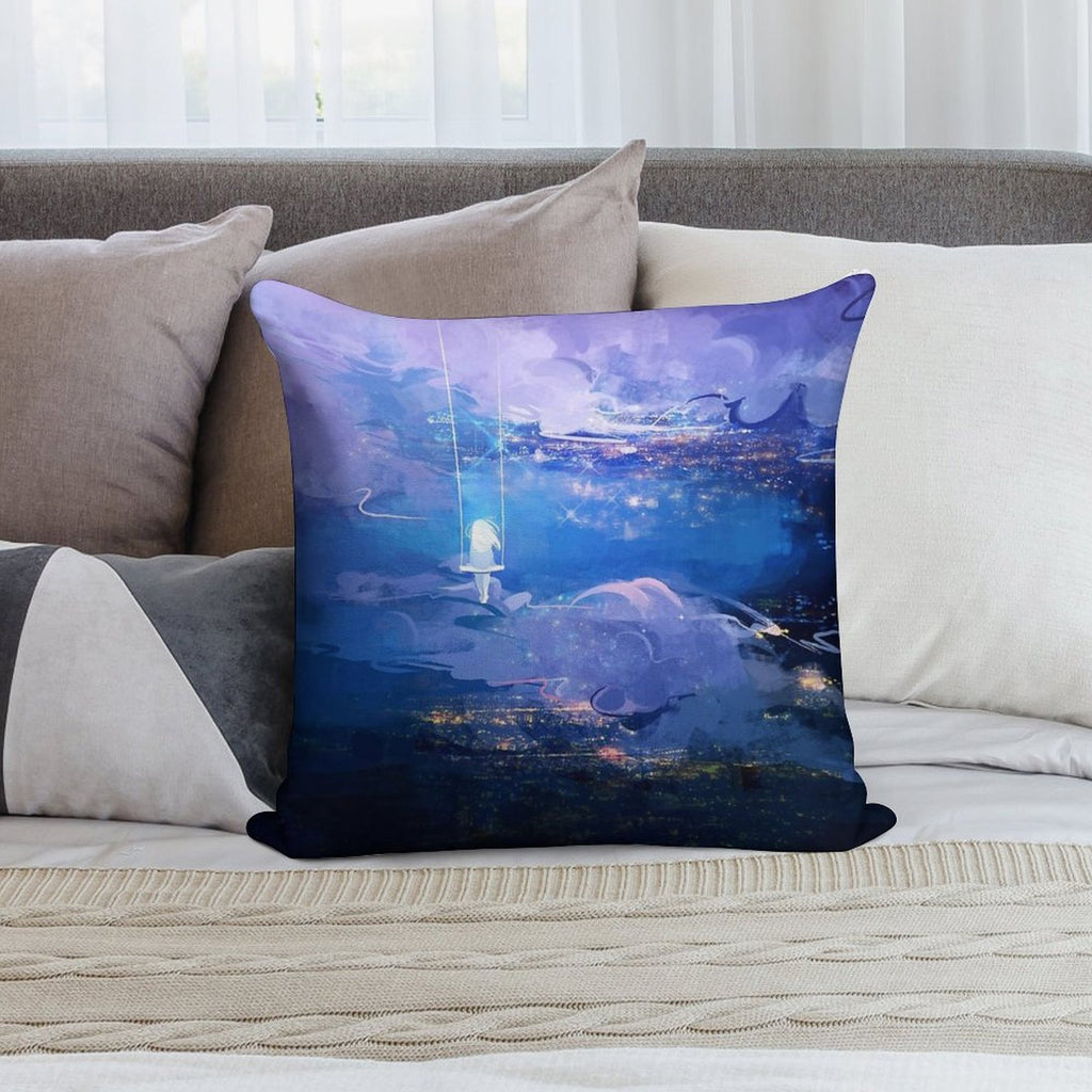 Above The Clouds Soft Easy Maintenance Throw Pillow