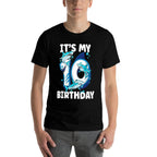 Shark 10th Birthday  Polyester Blend T-Shirt