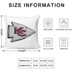 Basic Kansas City Chiefs Logo Soft Multiple Sizes Throw Pillow