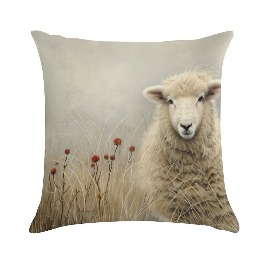 Bonny The Sheep Soft Skin-Friendly Throw Pillow