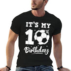It's My 10th Birthday Soccer Six Year Old Birthday Boy  Slim-fit Cut T-Shirt