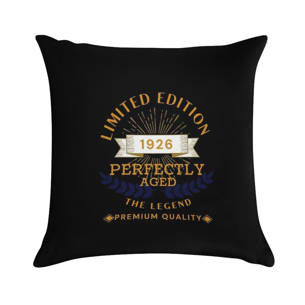 95th Birthday Legend Soft Shrink-Resistant Throw Pillow