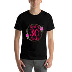 Dirty 30th Birthday Born in 1992 As Thirty Year Old Women  Heathered Texture T-Shirt