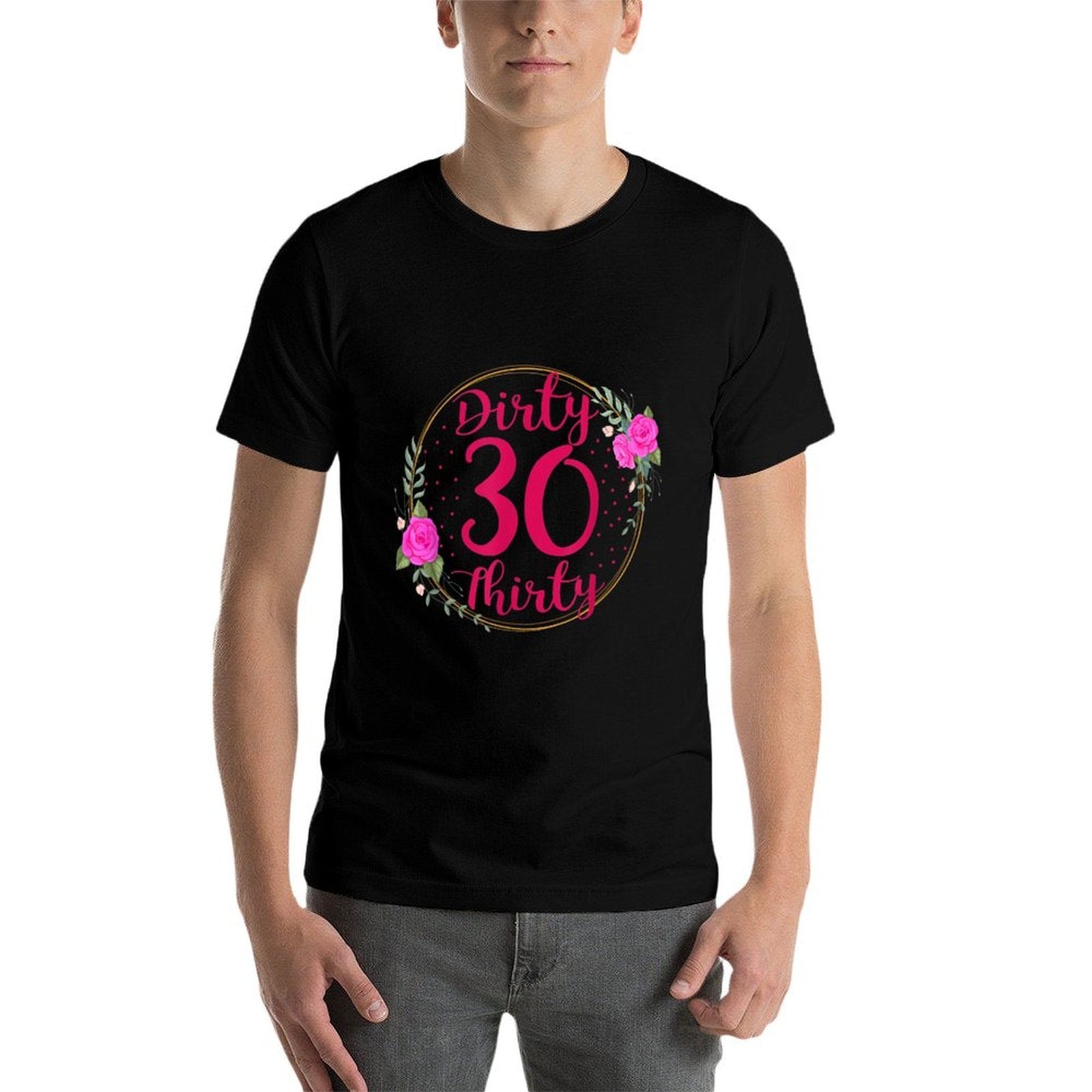 Dirty 30th Birthday Born in 1992 As Thirty Year Old Women  Heathered Texture T-Shirt
