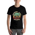 50 Years Old Awesome Since January 1975 50th Birthday Gifts  Slim-fit Cut T-Shirt