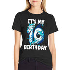 Shark 10th Birthday  Polyester Blend T-Shirt