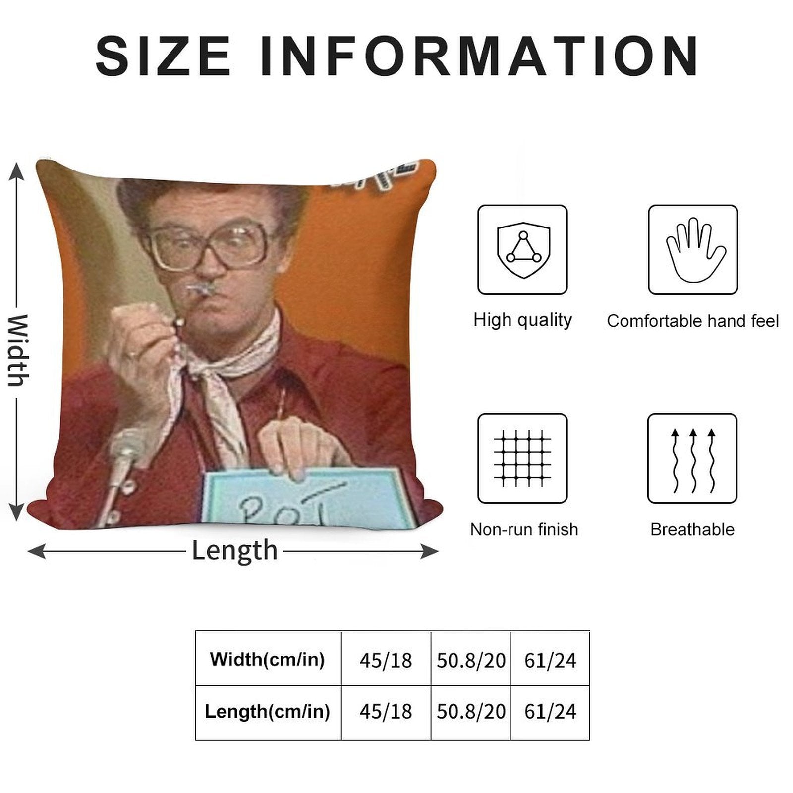 Charles Nelson Reilly Pot Soft Luxury Feel Throw Pillow