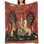 The Lady And The Unicorn À Mon Seul Désir - Sight Quick-dry Throw Blanket