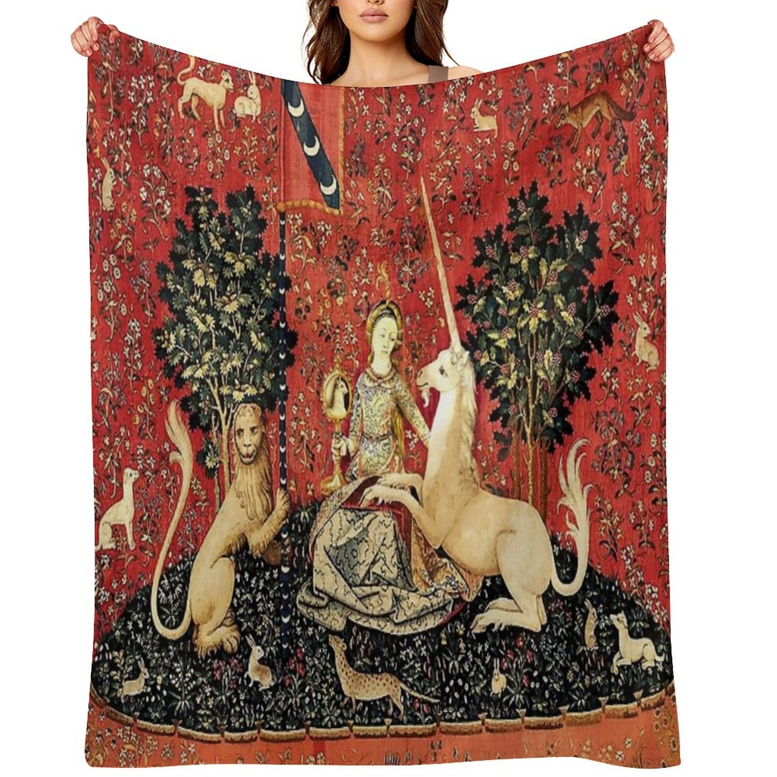 The Lady And The Unicorn À Mon Seul Désir - Sight Quick-dry Throw Blanket