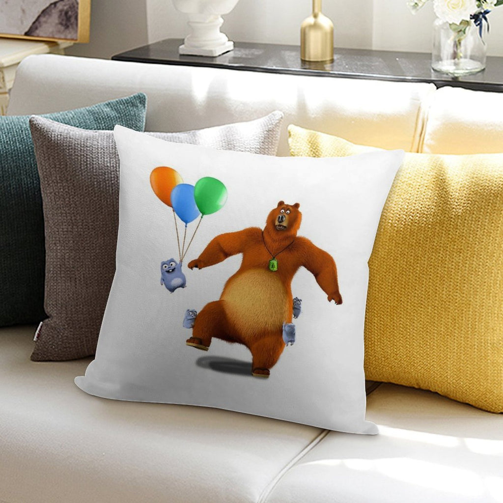 Grizzy And Lemmings Toys Soft Shrink-Resistant Throw Pillow