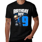 9th Birthday Boy Soccer Dabbing - 9 Years Old Boy Birthday  Affordable Price T-Shirt