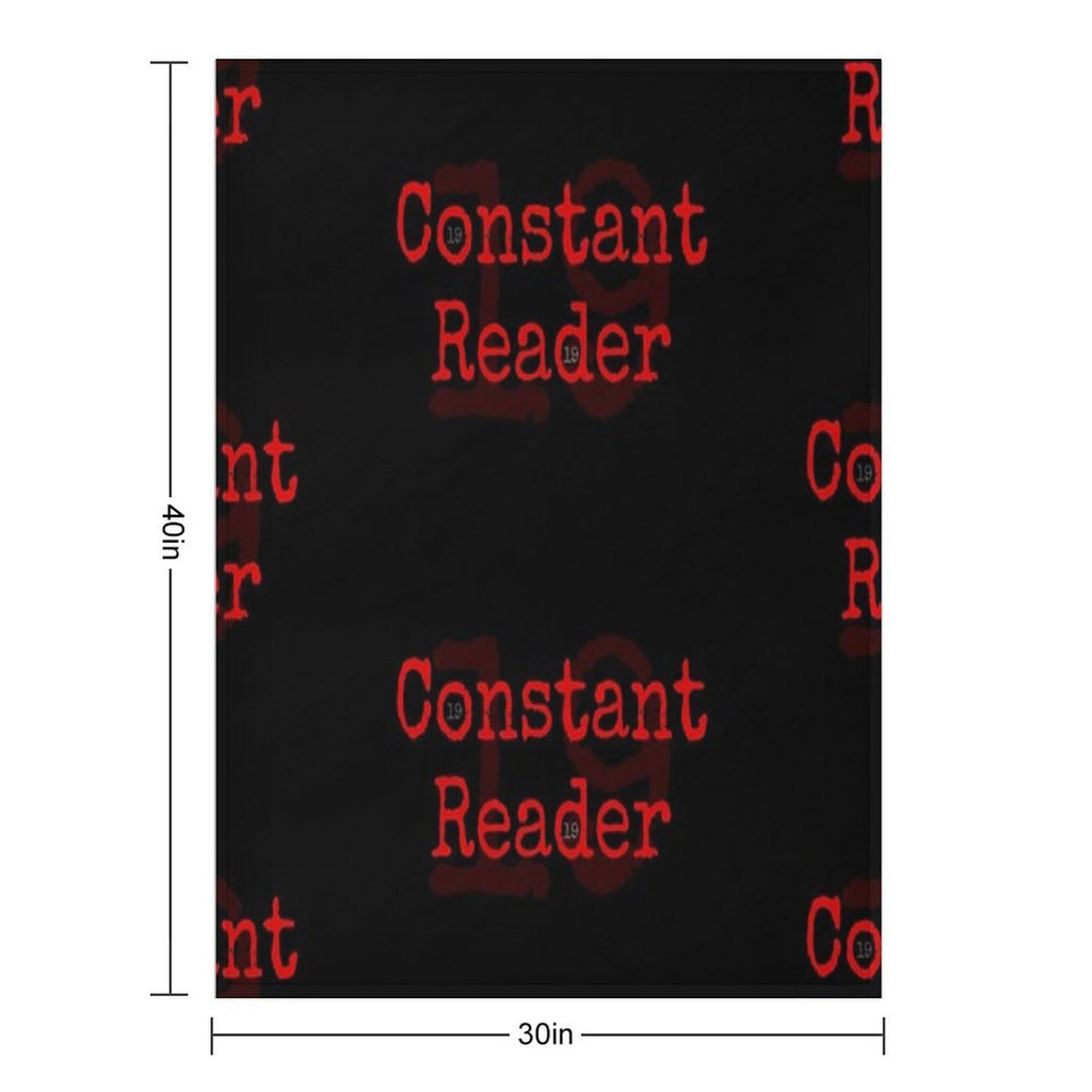 Constant Reader, Stephen King Fan Design Anti-pilling Throw Blanket