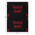 Constant Reader, Stephen King Fan Design Anti-pilling Throw Blanket