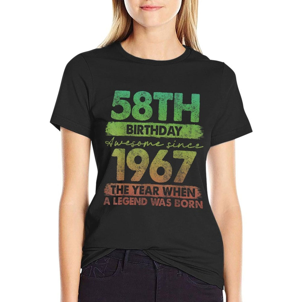 58 Year Old Gifts Vintage 1967 Limited Edition 58th Birthday  Stretchy T-Shirt