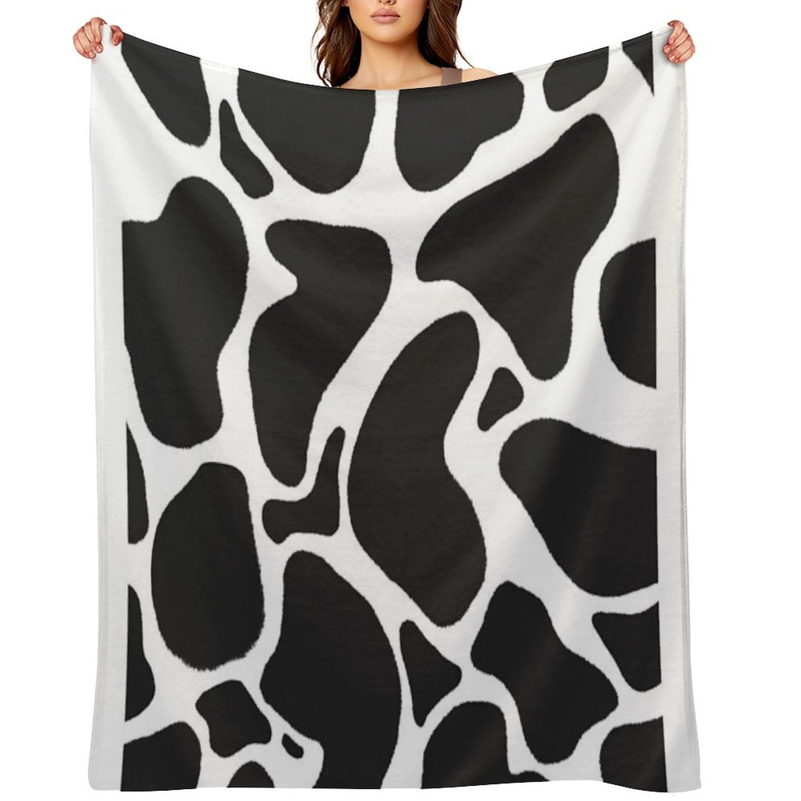 Classic Cow Print Premium Throw Blanket