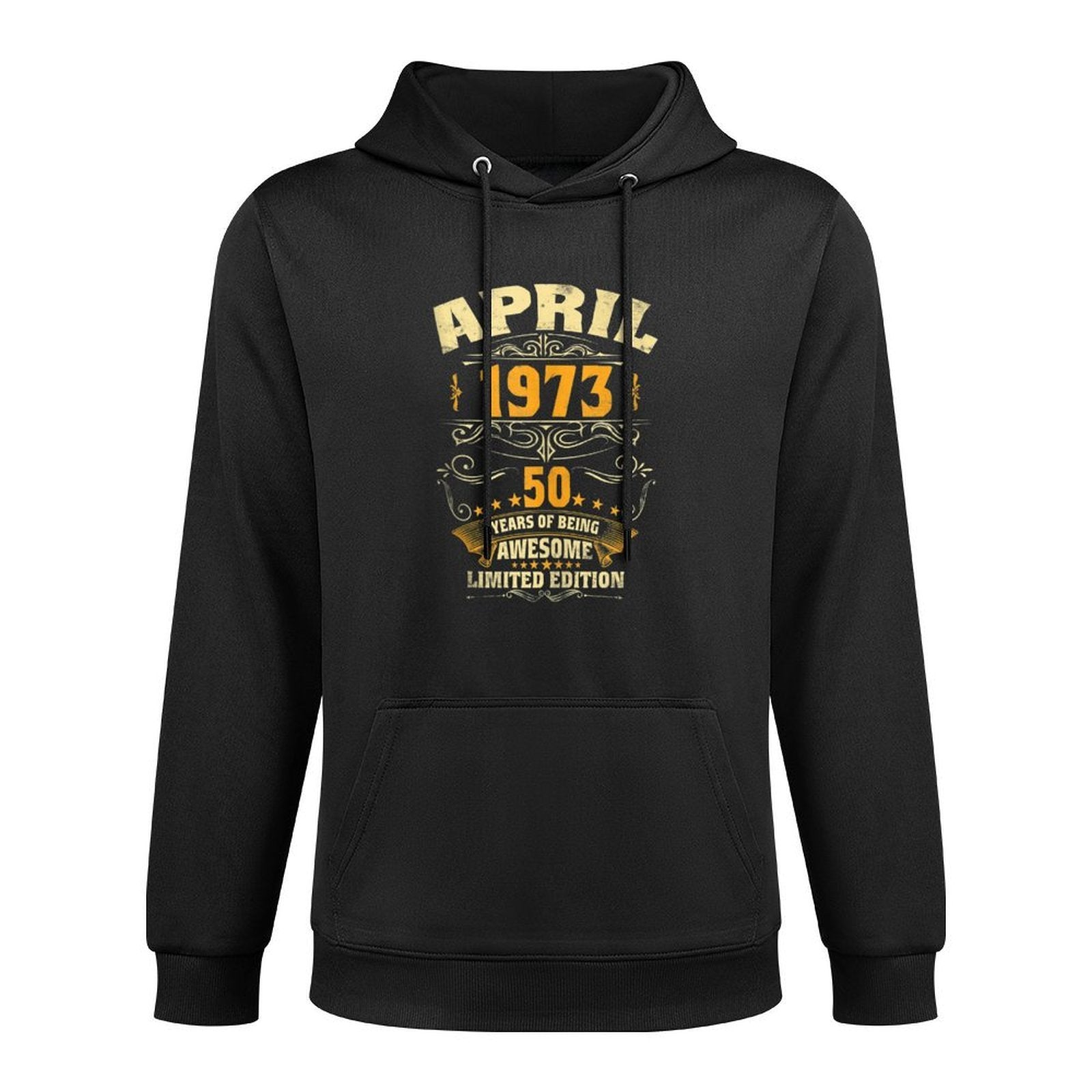 50 Year Old Gift Men Women Vintage April 1973 50th Birthday All-Day Comfort Hoodie