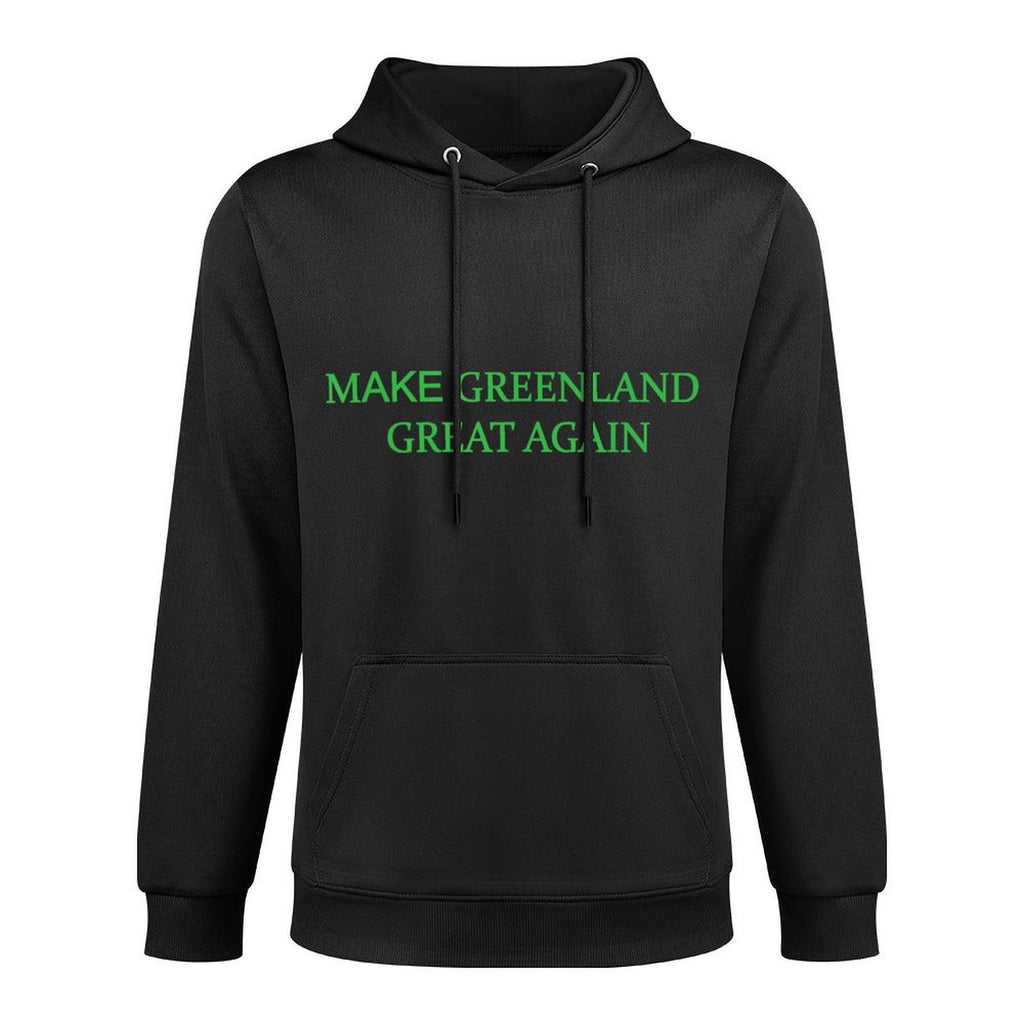 Make Greenland Great Again Green Trump Meme Mens Womens Breathable Fabric Hoodie