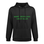 Make Greenland Great Again Green Trump Meme Mens Womens Breathable Fabric Hoodie