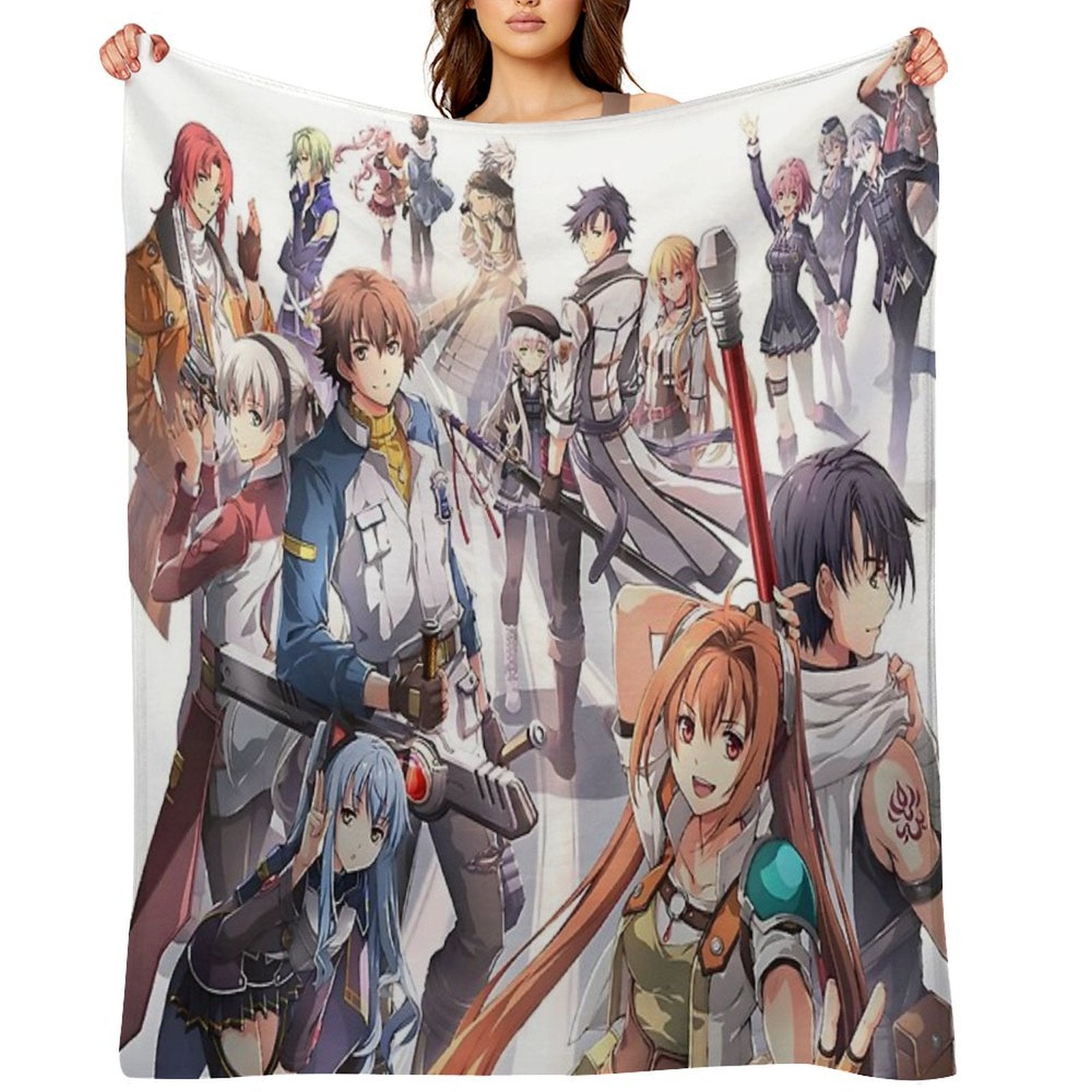 Main Characters - Kiseki Series - Legend of Heroes - Trails of Cold Steel Travel-friendly Throw Blanket