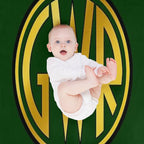GWR Roundel Or Shirt Button (1934- 1942) Shrink-resistant Throw Blanket