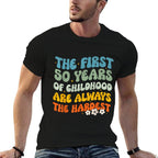 The First 50 Years Childhood Hardest Groovy 50th Birthday  Easy-care T-Shirt