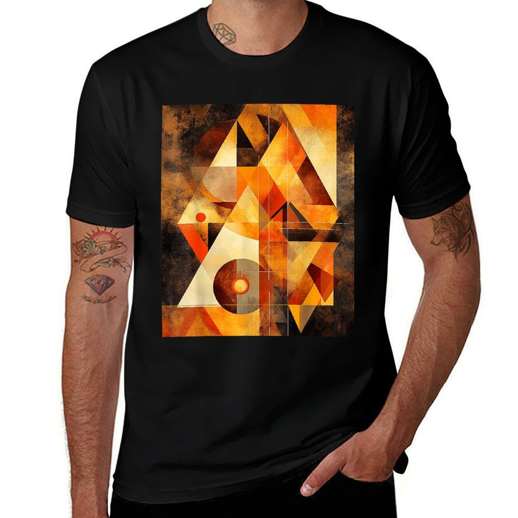 Abstract Geometric Shapes Art Modern  Soft T-Shirt