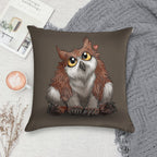 Adorable Owlbear Cub Soft Bedroom Essential Throw Pillow