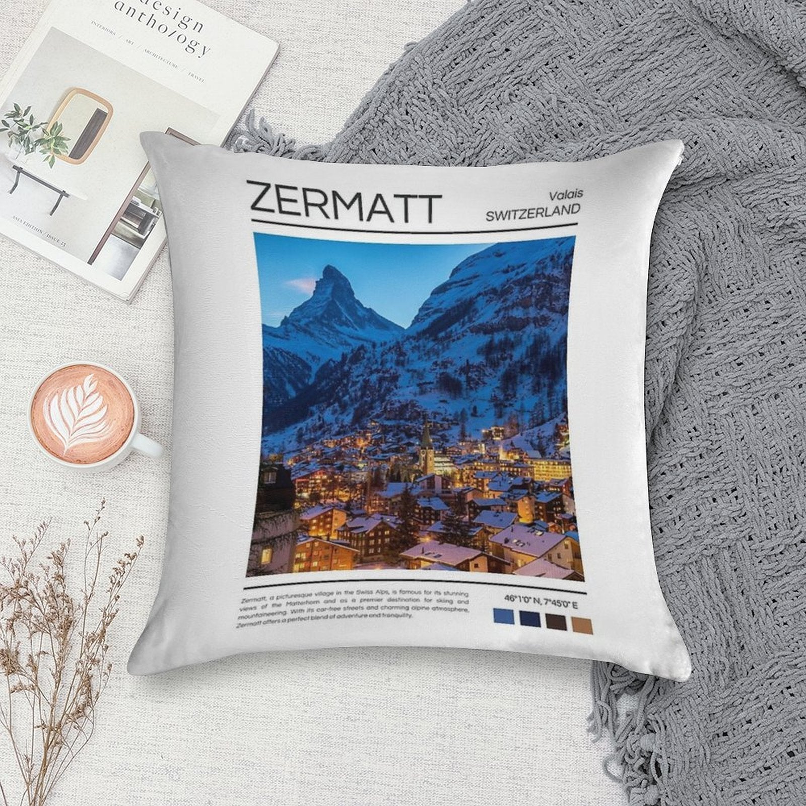 Zermatt - Switzerland - Photography Soft Warmth Comfort Throw Pillow