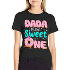 Dada Of The Sweet One 1st Birthday Donut Theme Family  Graphic-printed T-Shirt