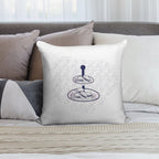 Macaron Display with Blue Outline Soft Anti-Pilling Throw Pillow