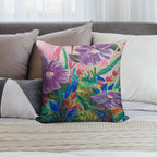 Flower Power Soft Washable Throw Pillow