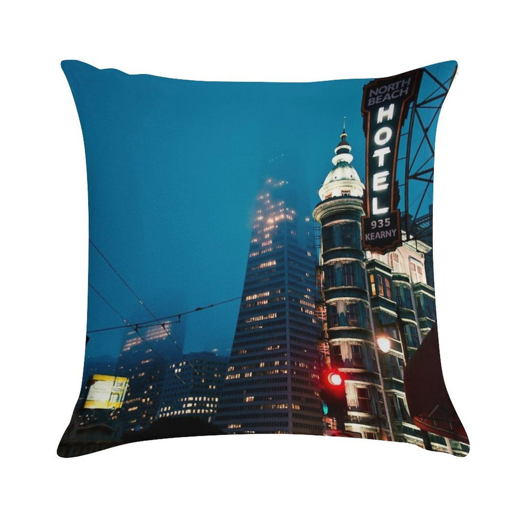 San Fran Evening Soft Luxury Feel Throw Pillow