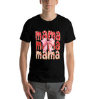 Mama Strawberry Coquette Bow Mother Day  Wrinkle-resistant T-Shirt