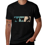 10 Year Old 10th Birthday Cat Party Boys Girls Kids  High-quality Stitching T-Shirt