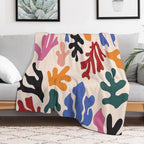 Matisse Patterns Anti-pilling Throw Blanket