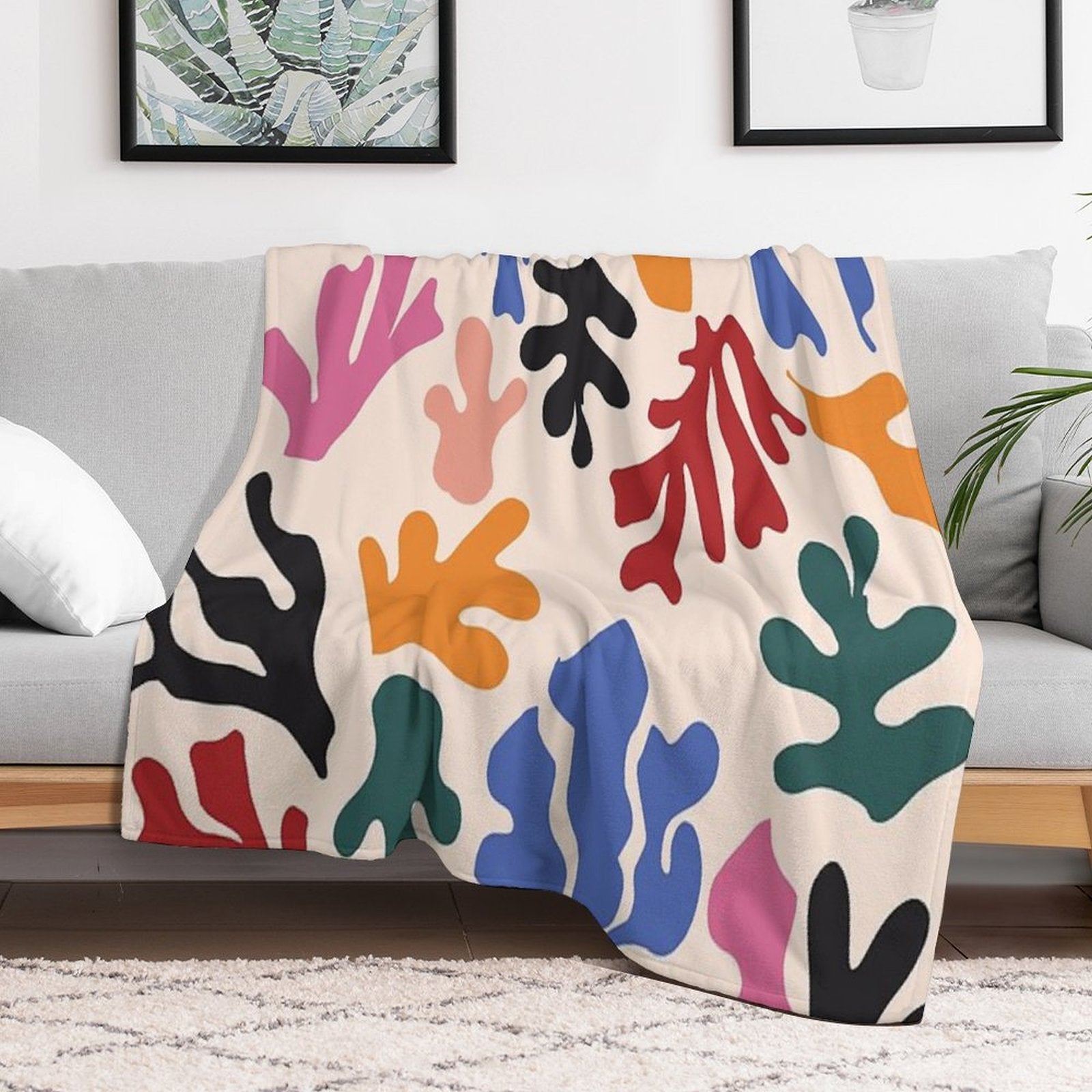 Matisse Patterns Anti-pilling Throw Blanket