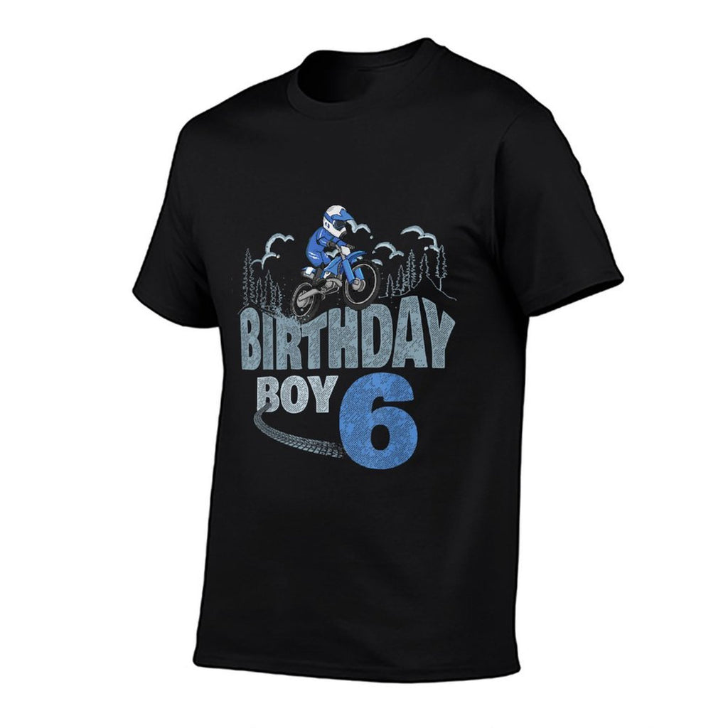 6th Birthday Boy Dirt Bike Motocross 6 Years Old Bday  Durable T-Shirt