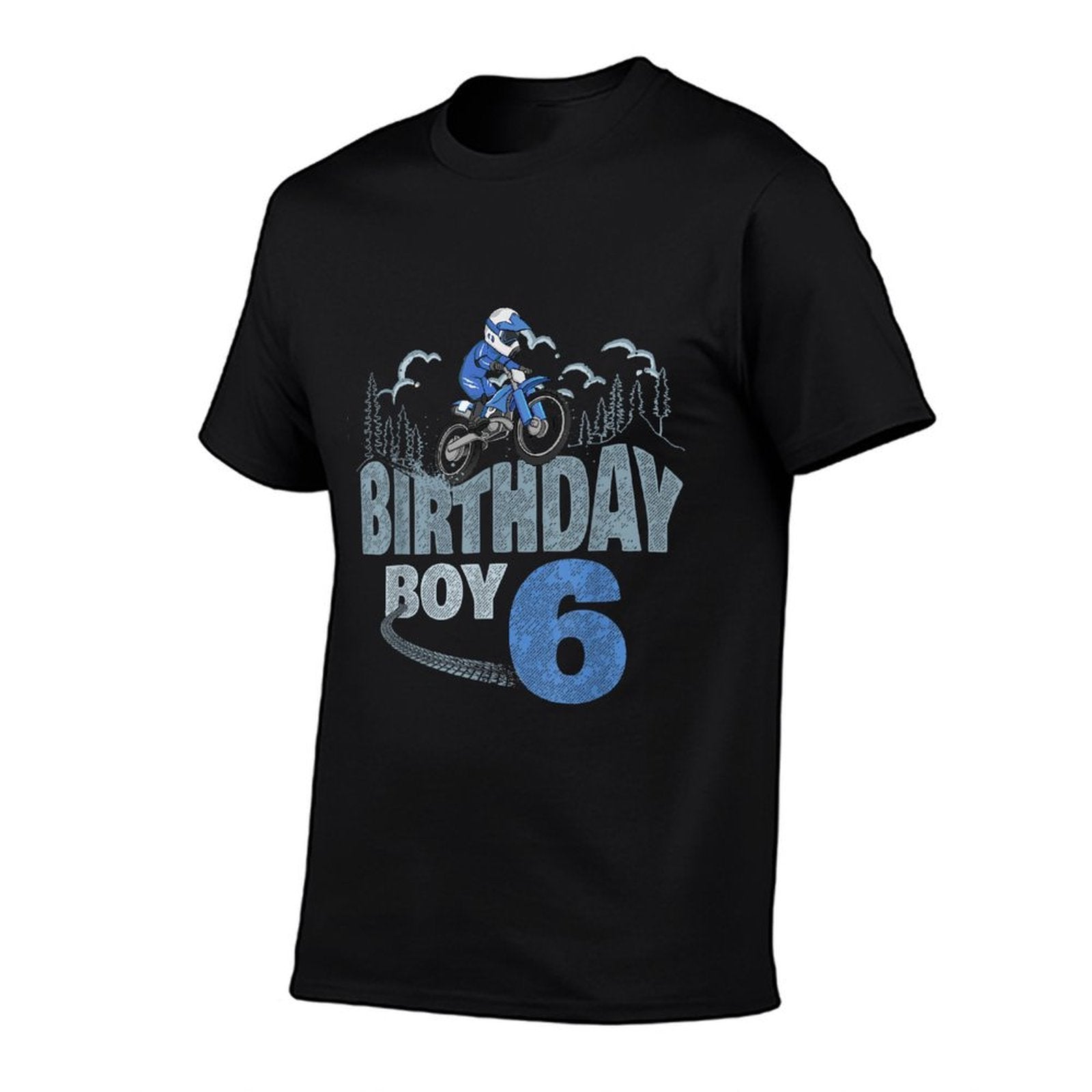 6th Birthday Boy Dirt Bike Motocross 6 Years Old Bday  Durable T-Shirt