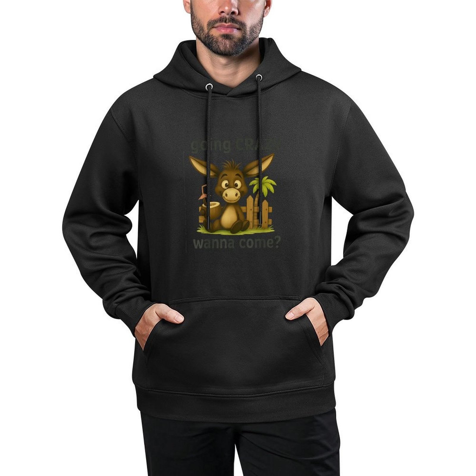 Going Crazy Wanna Come Funny Donkey All-Day Comfort Hoodie