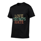 Love Trumps Hate - Vintage Style -  Classic T-Shirt
