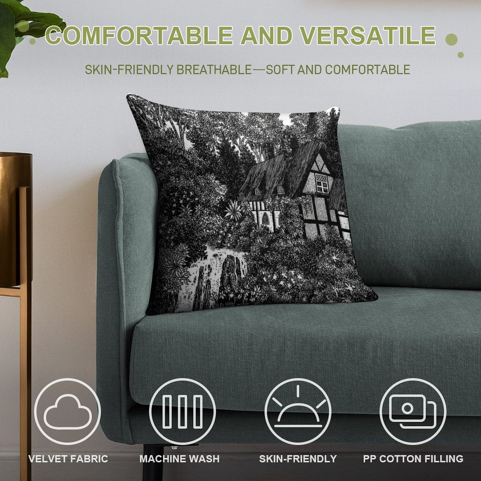 The House of Tom Bombadil Soft Anti-Pilling Throw Pillow