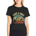 Take A Hike Retro Hiker Outdoors Camping Nature Hiking  Durable T-Shirt