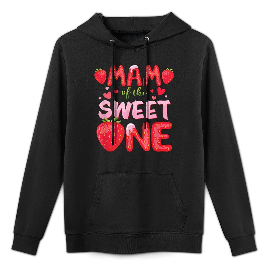 MAM Of The Sweet One Strawberry Birthday Family Party Shrink-Resistant Hoodie