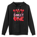 MAM Of The Sweet One Strawberry Birthday Family Party Shrink-Resistant Hoodie