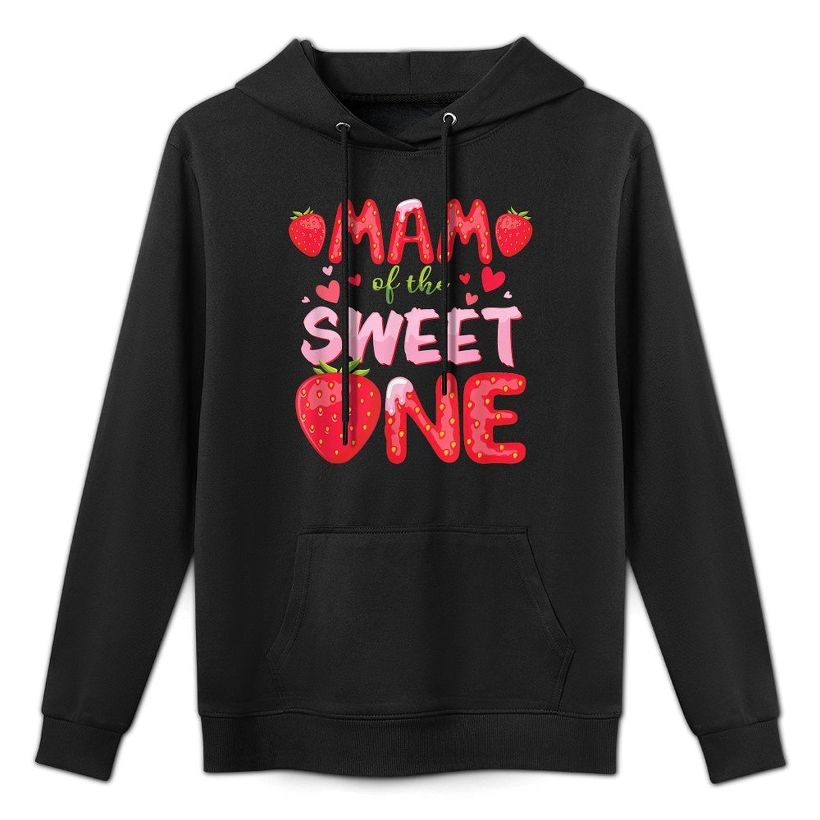 MAM Of The Sweet One Strawberry Birthday Family Party Shrink-Resistant Hoodie