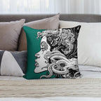 Poseidon's Mistress Alternate Soft Hidden Zipper Throw Pillow