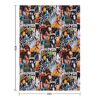 Halloween Collage Durable Throw Blanket
