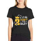 2nd Birthday 2 Legit To Quit Crown Boys Girls Toddler Kids  Summer-ready Fabric T-Shirt